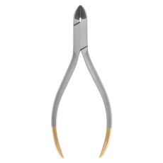 Кусачки для проволоки, включая титановый с твердосплавными накладками изогнутые под углом 15°, 130 мм, Medesy, 3000/87 TC-15°