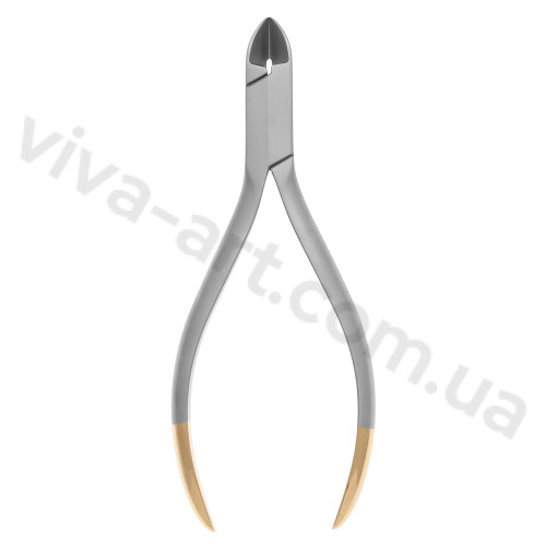 Кусачки для проволоки, включая титановый с твердосплавными накладками изогнутые под углом 15°, 130 мм, Medesy, 3000/87 TC-15°