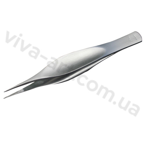 Пинцет ультратонкий прямой заостренный с насечкой, 11 см, KIEHL (Германия)