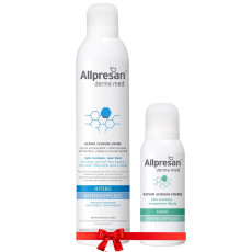 Подарочный набор Восстанавливающий крем-пенка уход за кожей рук Allpresan Derma Med Hand INTENSIVE CARE, 100 мл + Крем-пена для очень сухой и потресканной кожи Allpresan Dermo Med Hydro Intensive, 35 мл