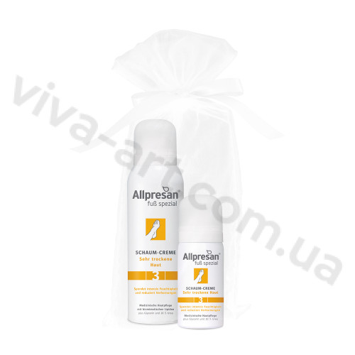 Подарунковий набір Крем-піна для сухої шкіри стоп Allpresan Foot Special No. 3 Foam Cream, 125 мл + 35 мл