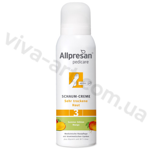 Крем-пена для очень сухой кожи стоп с ароматом Манго Allpresan Foot Special No. 3 Foam Cream