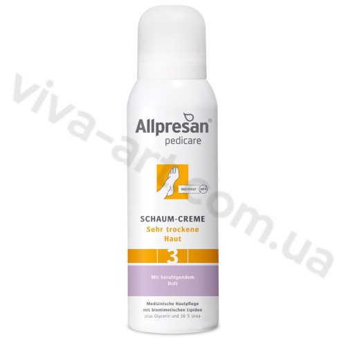 Крем-пена для очень сухой кожи стоп с успокаивающим ароматом Allpresan Foot Special No. 3 Foam Cream