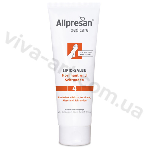 Ліпідна мазь для мозолистої та потрісканої шкіри стоп Allpresan Foot Special No. 4 Lipid Ointment