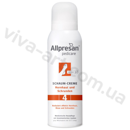Крем-пена для потрескавшейся кожи стоп Allpresan Foot Special No. 4 Foam Cream