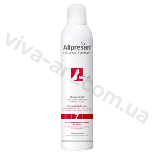 Крем-піна для ніг проти грибкових інфекцій Allpresan Foot Special No. 7 Original Foam Cream