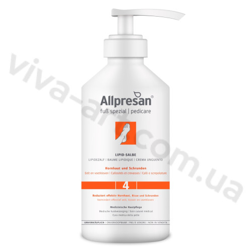 Ліпідна мазь для мозолистої та потрісканої шкіри стоп Allpresan Foot Special No. 4 Lipid Ointment