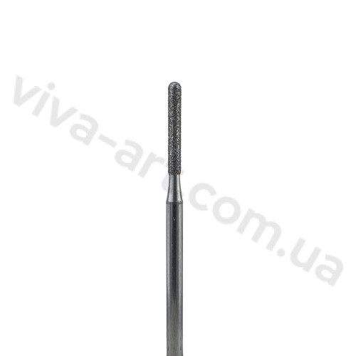 Алмазная насадка цилиндр заокругленный, средняя абразивность, 1.8 мм, Diaswiss (Швейцария)