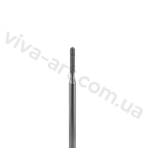 Алмазная насадка цилиндр округленный, средний абразив, 1,6 мм, Diaswiss (Швейцария)