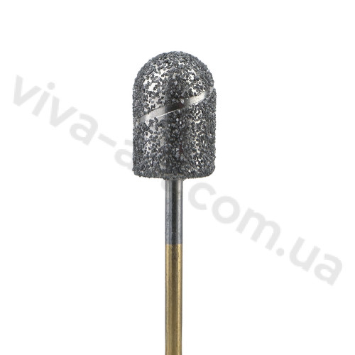 Алмазна насадка у формі ковпачка для педикюру, середній абразив, 11 мм, Diaswiss (Швейцарія)