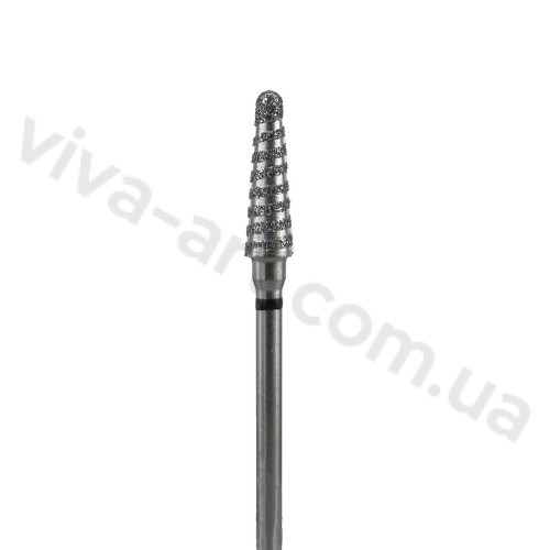 Алмазная насадка скругленный конус турбо, грубая абразивность, 4.3 м, Diaswiss (Швейцария)