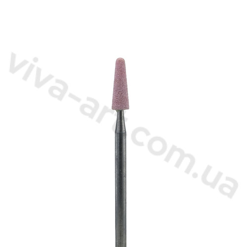 Камень конус закругленный для маникюра розовый, 3.5 мм, Meisinger (Германия)