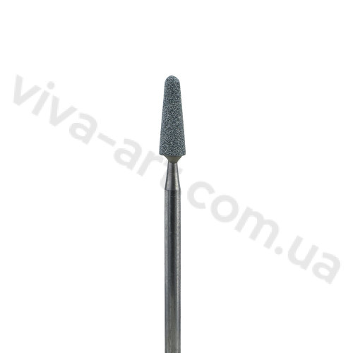 Камінь конус закруглений для манікюру зелений, 3.5 мм, Meisinger (Німеччина)