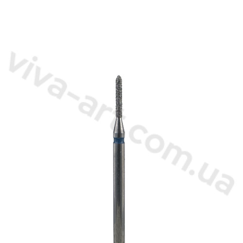 Алмазная насадка цилиндр скругленный, средний абразив, 1.2 мм, Meisinger (Германия)