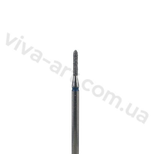 Алмазная насадка цилиндр скругленный, средний абразив, 1.4 мм, Meisinger (Германия)