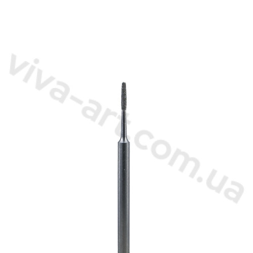 Алмазная насадка цилиндр скругленный, средний абразив, 1 мм, Meisinger (Германия)