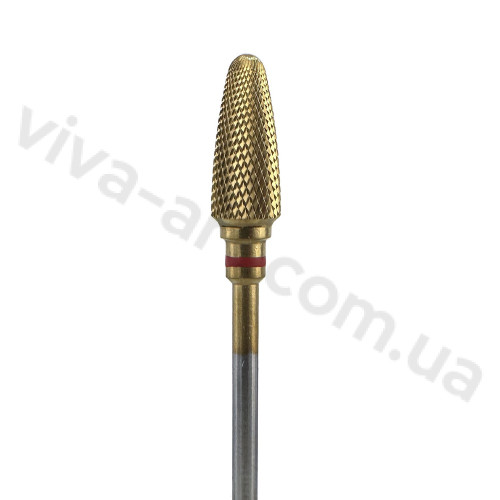 Фреза конус скругленный, нитрид титановое покрытие, мелкая насечка, 6 мм, Diaswiss (Швейцария)