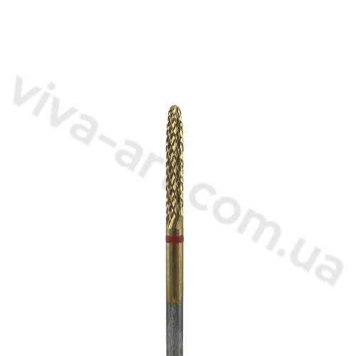 Фреза цилиндр скругленный, нитрид титановое покрытие, мелкая насечка, 2,3 мм, Diaswiss (Швейцария)