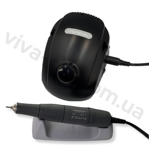 Фрезер для маникюра New Marathon-3 Champion черный с ручкой H37L1 35000 об./мин. 45вт