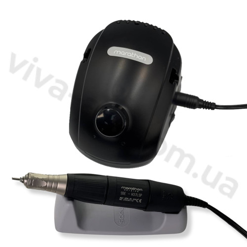 Фрезер для манікюру Marathon 3 Champion чорний з ручкою H37LSP 35000 об./хв. 45вт