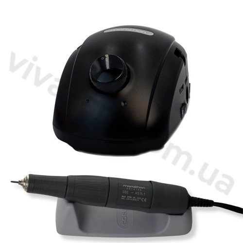 Фрезер для маникюра New Marathon-3 Champion черный с ручкой H37L1 35000 об./мин. 45вт