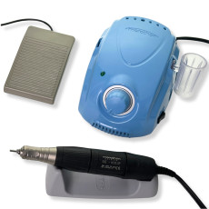 Фрезер для маникюра Marathon-3 Champion голубой с ручкой H37LSP 35000 об./мин. 45вт с педалью