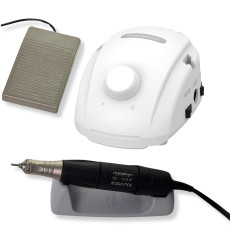 Фрезер для манікюру Marathon 3 Champion білий з ручкою H37LSP 35000 об./хв. 45вт з педаллю