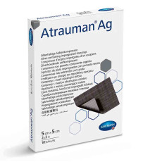 Повязки, пропитанные серебром Atrauman Ag/Атрауман Аг 5см х 5см, 1 шт