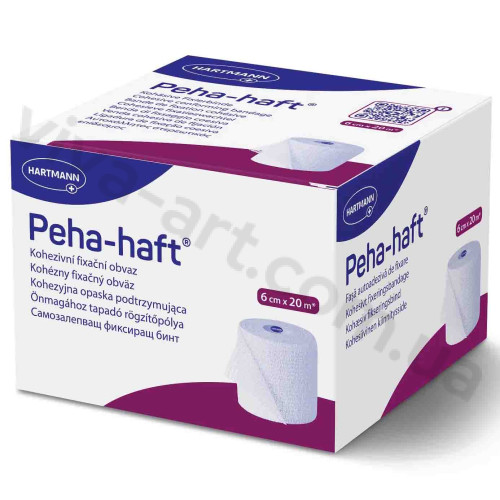 Бинт когезивный фиксирующий Peha-haft® / Пеха-хафт 6см х 20м, 1шт