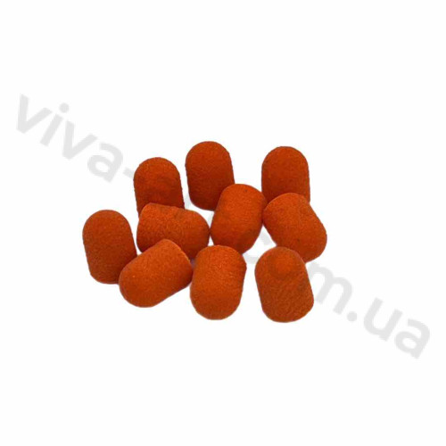 Абразивные колпачки 10 мм средний абразив (80 гритов), 10 шт. Германия