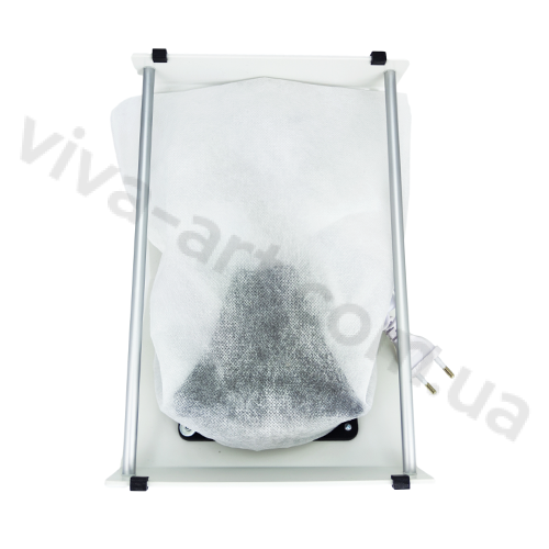 Nailtronic NT120 - Витяжка для манікюру настільна, з мішком, Біла