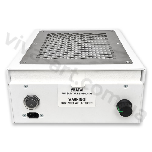 Nailtronic NT705 TCV - Вытяжка для маникюра настольная, с НЕРА-фильтром, Белая