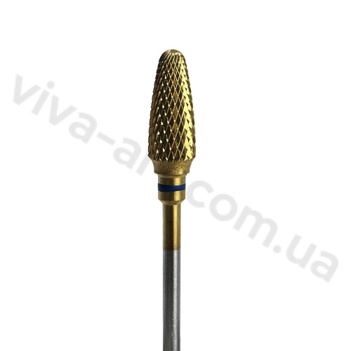 Фреза конус скругленный, нитрид титановое покрытие, средняя насечка, 6 мм, Diaswiss (Швейцария)