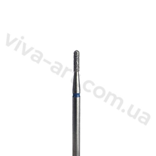 Алмазная насадка цилиндр скругленный, средний абразив, 1.6 мм, Meisinger (Германия)