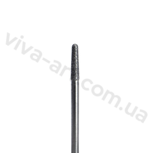 Алмазная насадка зауженный конус, средний абразив, 2.5 мм, Diaswiss (Швейцария)