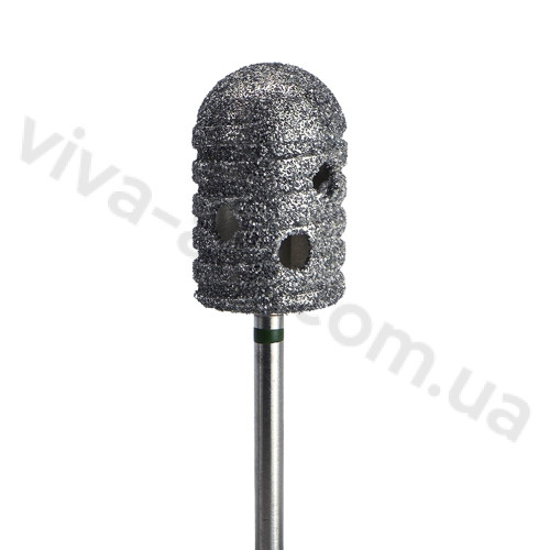 Алмазна насадка у формі ковпачка для педикюру, середня абразивність, 12 мм, Diaswiss (Швейцарія)