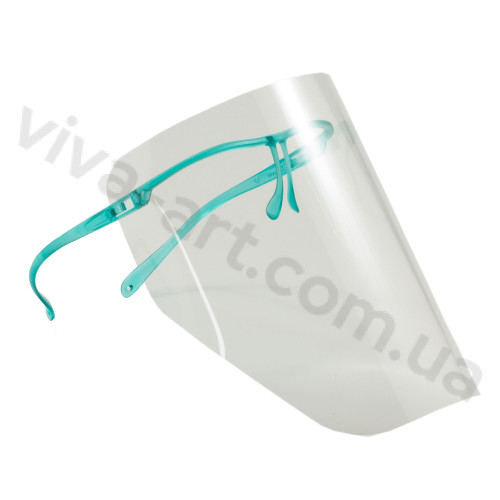 Щиток защитный 711 (комплект из пластиковой зеленой оправы и 10 сменных экранов), Univet (Италия)