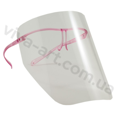 Щиток защитный 711 (комплект из пластиковой розовой оправы и 10 сменных экранов), Univet (Италия)