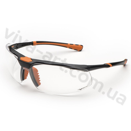 Окуляри захисні 5х3.03.33.00, подвійне покриття від запотівання та подряпин, універсальна гнучка оправа, Univet (Італія)