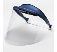 Щиток защитный без запотевания с синим козырьком No710, Univet (Италия)