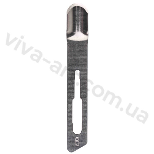 Стерильні порожнисті леза №6 з кріпленням стандарт №3, шт., Франція