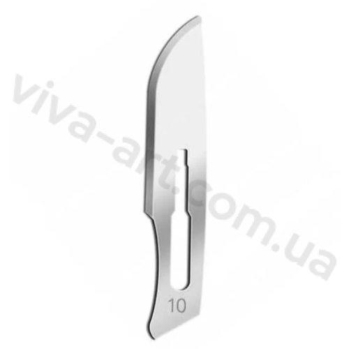 Стерильные лезвия №10 с креплением стандарт №3, (Франция)