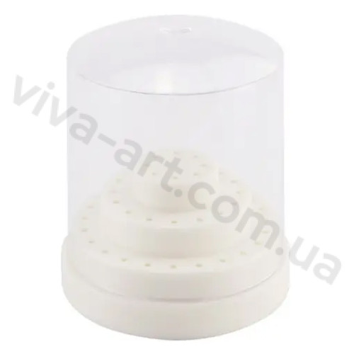 Подставка для 48 насадок круглая белая