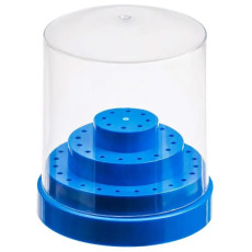 Подставка для 48 насадок круглая голубая