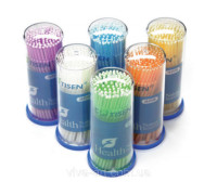 Аппликаторы микробраш желтые 1.5 мм для нанесения жидкости (100 шт. в упаковке), Китай