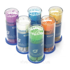 Аппликаторы микробраш желтые 1.5 мм для нанесения жидкости (100 шт. в упаковке), Китай