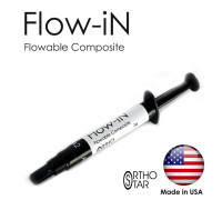Гелеобразный композит Flow-in в шприце 2 г (без бонда) светового отверждения, Orthostar (США)