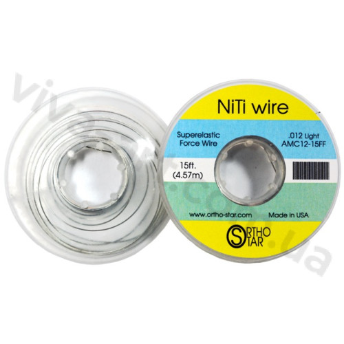 Титановий дріт моток 457 см, NiTi Wire, OrthoStar (США), діаметр на вибір