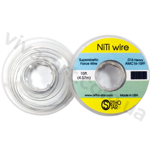 Титановий дріт моток 457 см, NiTi Wire, OrthoStar (США), діаметр на вибір