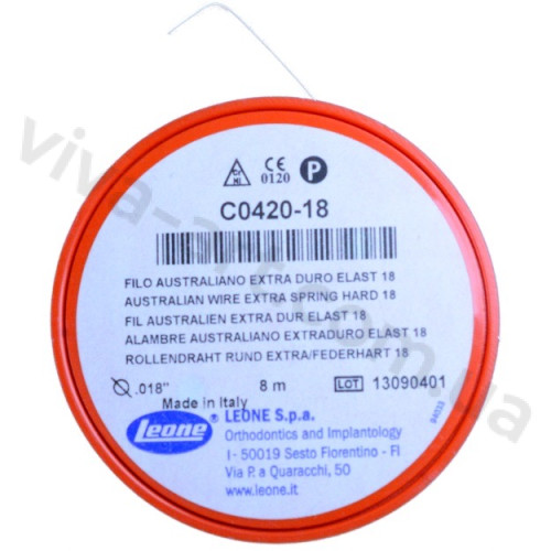Дріт Австралійський сталевий, жорсткий для скоби Фрезера, 8 м, Leone, діаметр на вибір